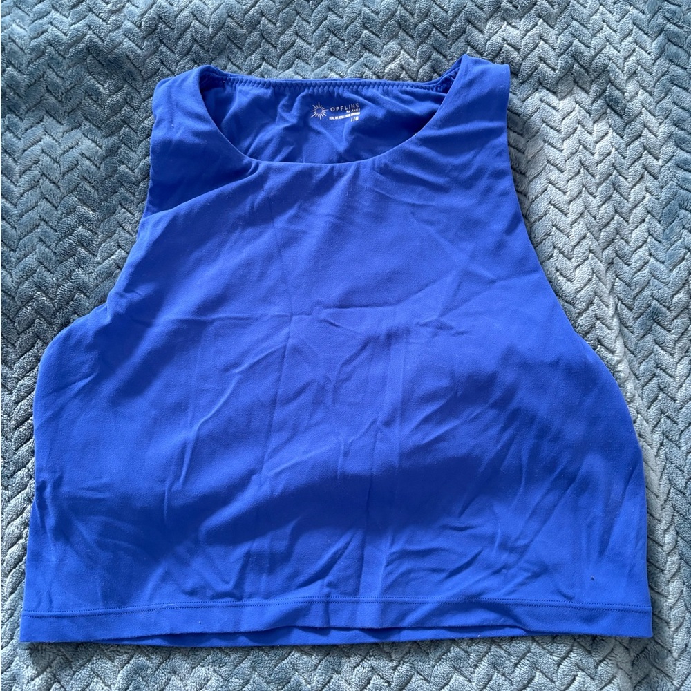 Aerie High Neck Crop Athletic tank